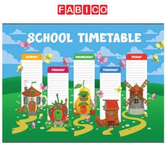 Sticker Thời Khoá Biểu Cấp 1 Thay Đổi Môn Học A5 - Teenage TKB-08