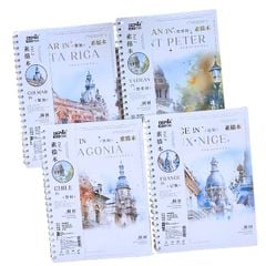 Sổ vẽ phác thảo 45 tờ Depai 100gsm - Gáy lò xo A4 - Sổ vẽ không kị tẩy