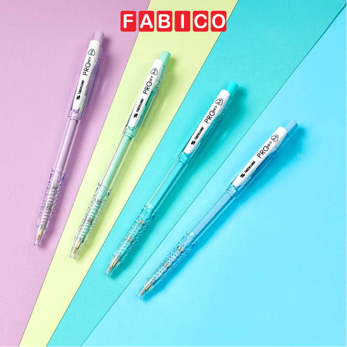Bút Bi Pastel Pro 027 Ngòi 0.5 mm Thiên Long TL-105 Mực Xanh/Đỏ/Đen