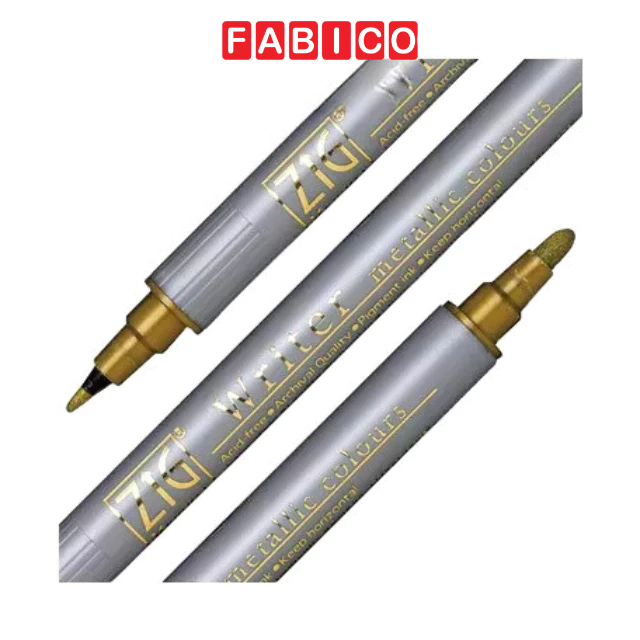 Bút Ánh Kim Viết Được Trên Nền Tối ZIG Metallic Kuretake Ms800 Nhật Bản