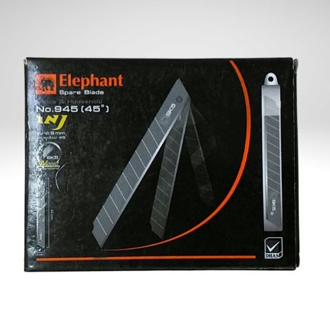 Bộ 6 cái Lưỡi dao rọc giấy kim loại ELP loại 45°, 9mm NO.945 Thái Lan