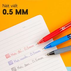 Combo 5 Cây Bút Bi Thiên Long TL- 095 Nét Mảnh Ngòi 0.5mm