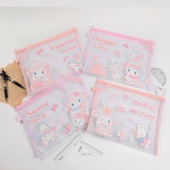 Túi lưới A4 KinhShion KT41051 Túi Khóa Kéo Chắc Chắn Đựng Tài Liệu