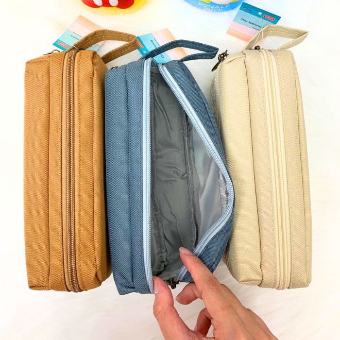 Bóp Viết Vải Style SHU 7588, Hộp bút Dễ Thương 2 Ngăn Cho Nữ