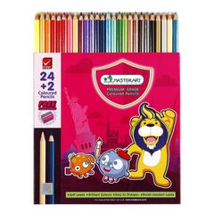 Bộ bút chì màu gỗ vẽ siêu sáng 12/18/24/48 màu Master Art super bright