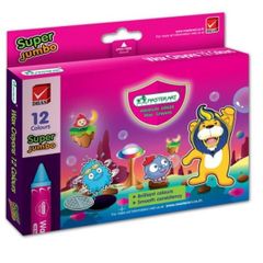 Bút Sáp Tô Màu Master Art 8/12/16/24 Màu Thân To Super Jumbo Thái Lan