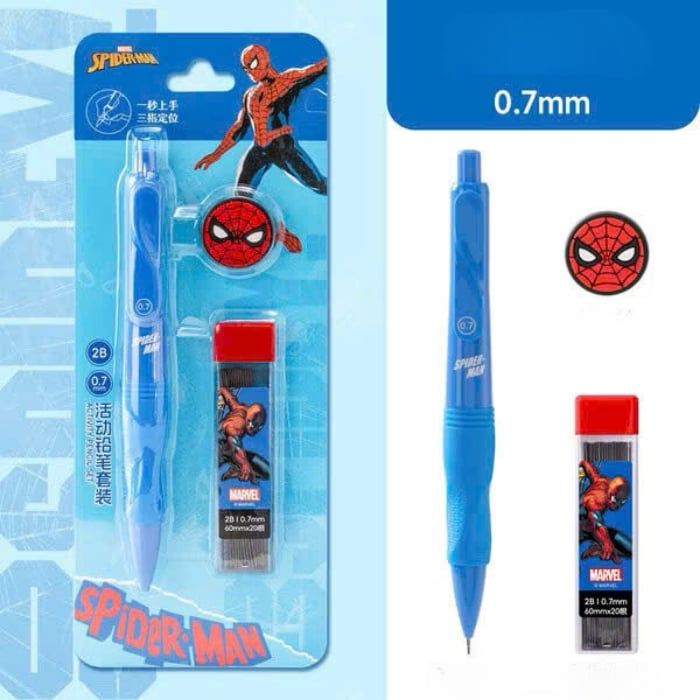 Bút Chì Kim Bấm Thân Bấm Đầu Ngòi 0.7mm Cao Cấp Kèm Đầu Tẩy Disney - Bút Chì Cơ Học Thay Ngòi Cho Học Sinh Văn Phòng