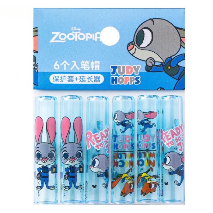 Set 6 Cái Nắp Bút Chì Hình Công Chúa Disney, Gấu Hồng Losto, Judy Hopps
