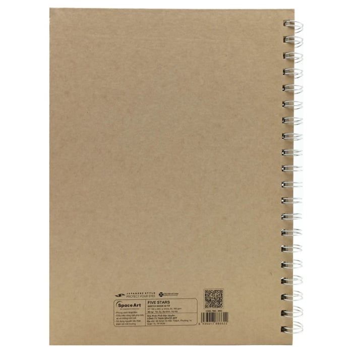 Sổ Vẽ Lò Xo B5 Zen Art 30 Tờ Drawing Five Stars 8662