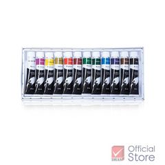 Bộ màu vẽ Acrylic dạng tuýp Renaissance, màu vẽ Acrylic 12/24 màu x 12 ML