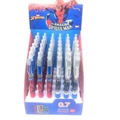 Bút Chì Kim Bấm Thân Bấm Đầu Ngòi 0.7mm Kèm Đầu Tẩy Spiderman Disney - Bút Chì Cơ Học Thay Ngòi Cho Học Sinh Văn Phòng