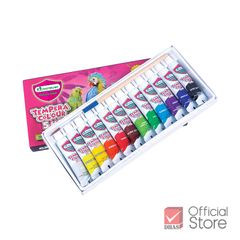 Bộ Màu nước vẽ tranh Master Art 12 màu thể tích 5ml mỗi tuýp (Thái Lan) (tặng kèm cọ vẽ cao cấp)