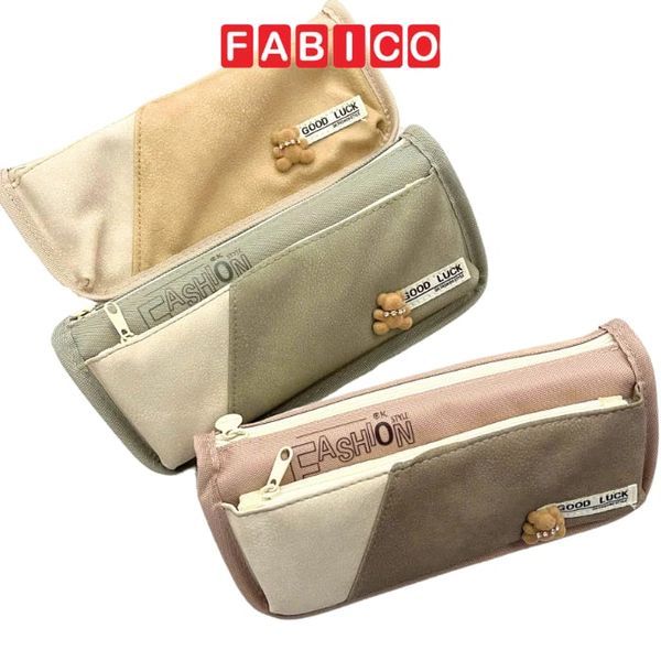 Bóp Viết Vải SHU 7869 Fashion Hộp Bút 2 Ngăn Khóa Kéo Chống Nước