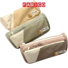 Bóp Viết Vải SHU 7869 Fashion Hộp Bút 2 Ngăn Khóa Kéo Chống Nước