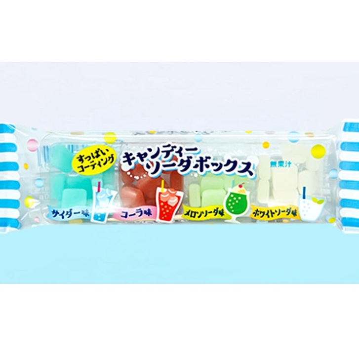 Kẹo dẻo soda 4 vị candy sugar box Nhật Bản 27g
