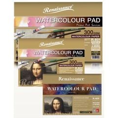 Tập 10 Tờ Giấy Vẽ Màu Nước Renaissance 300gsm Water Color R601/R602/R-605