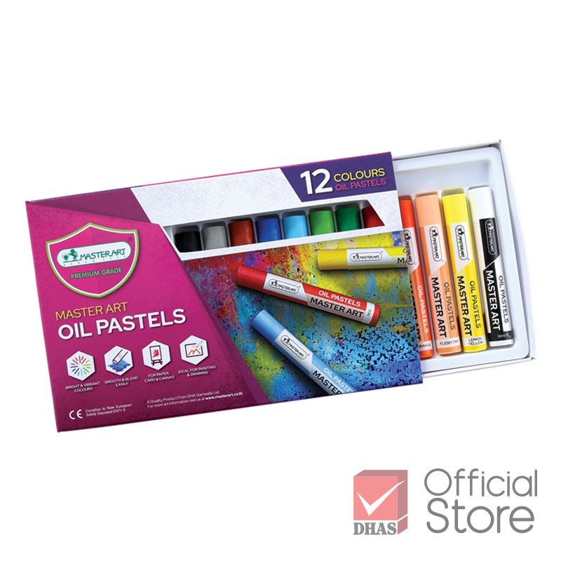 Bút sáp dầu Master art Oil Pastels 12, 16, 25 màu