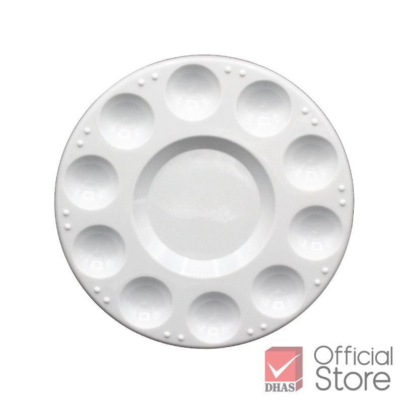 Khay Vẽ Màu Nước Tròn Renaissance 11 lỗ pha màu