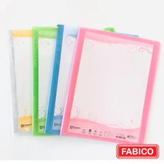 Bìa Lá File A4 Elephant N202 File Nhựa Plastic Dẻo Kèm 20 Lá Đựng Tài Liệu