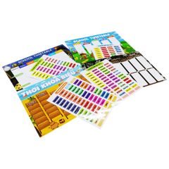 Sticker Thời Khoá Biểu Cấp 1 Thay Đổi Môn Học A5 - Teenage TKB-08