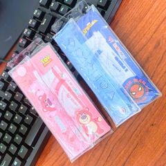 Bộ 4 Món Dụng Cụ Hình Học Disney - Set Thước Kẻ A74029-T1X