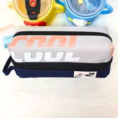 Bóp Viết Vải SHU Cool Hộp Bút Nam Vải Canvas 2 Ngăn Khoang Rộng
