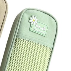 Bóp Viết Vải SHU A3127 Khoang Rộng Ngăn Lưới Hộp Bút Chống Nước Cho Nữ