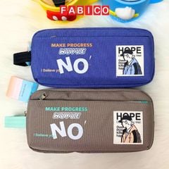 Bóp Viết Vải Hope 7572, Hộp Bút Nam 2 Ngăn Vải Canvas Chống Nước