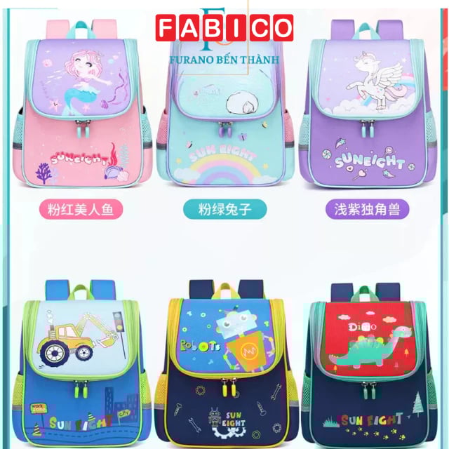 Balo Nhỏ Siêu Nhẹ Sun Eight Cho Bé Học Mẫu Giáo Hình Động Vật Dễ Thương