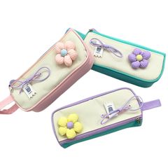 Bóp Viết Vải SHU 7902 Hoa Xuân Hộp Bút 2 Ngăn Chống Nước Cho Nữ
