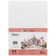 Xấp 20 Tờ Giấy Vẽ Đa Năng Romance A4/A5 200gsm - Mix Media Paper - Zen Art TMG 8381