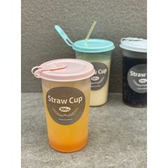 Cốc Uống Nước Có Nắp Đậy Cắm Ống Hút Kokubo S Select Nắp Nhật Bản 500ml