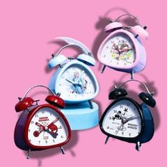 Đồng Hồ Báo Thức Chuông Kép Nhân Vật Disney Chuyển Động Thạch Anh