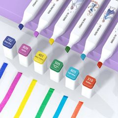 Bút Lông Màu Nước 2 Đầu Phiên Bản Công Chúa Elsa 12/24 Màu Pastel Tươi Sáng