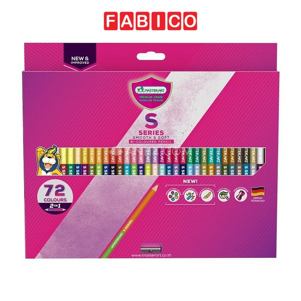 Bộ bút chì màu MASTERART 2 đầu 72 màu