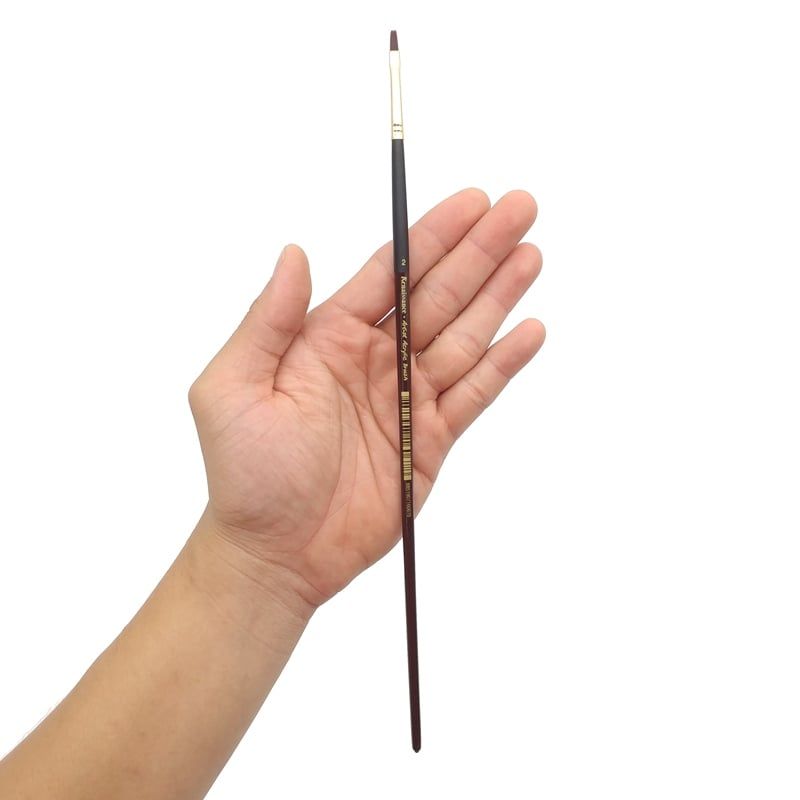 Bộ 3 bút cọ dẹt Acrylic (cỡ 2/6/10) Renaissance Thái Lan