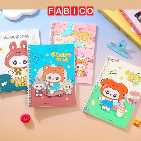 Sổ Tay Ghi Chép Lò Xo A5 Depai Kẻ Ngang 80 Trang 80g Nhiều Màu Dễ Thương