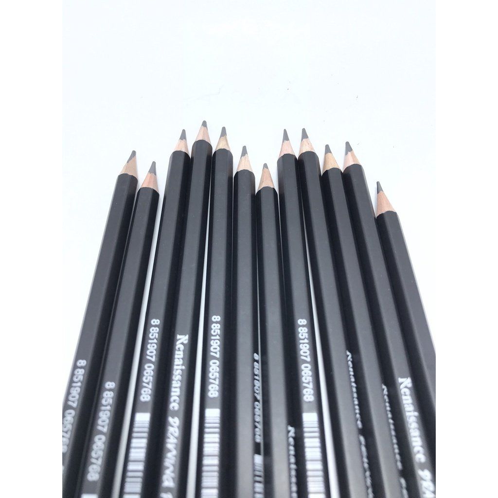 Hộp 12 cây Bút chì vẽ chuyên nghiệp, viết chì chuốt HB, 2B, 3B, 4B, 5B, 6B