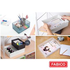 Khay nhựa để đồ PS, rổ nhựa LiTem lưới cao cấp nhiều size đựng đồ đa năng