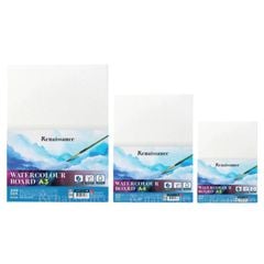 Bảng Giấy Vẽ Màu Nước A3/A4/A5 Renaissance Giấy Mặt Nhám 200GSM Watercolour Board