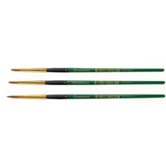 Bộ set 3 bút cọ vẽ đầu tròn Renaissance cỡ 0/2/6 cao cấp Thái Lan