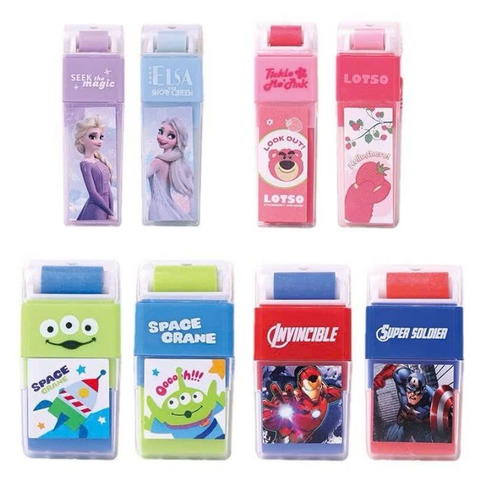 Gôm Tẩy Con Lăn Disney Tẩy Sạch Ít Vụn Không Mòn Giấy Có Hút Vụn Tẩy An Toàn Cho Bé Học Sinh Trẻ Nhỏ