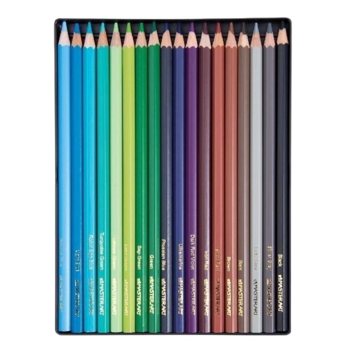 Bộ Bút Chì Màu Manga Master Art Colored Pencils 12/24/36/48/50 Màu Chất Lượng Cao
