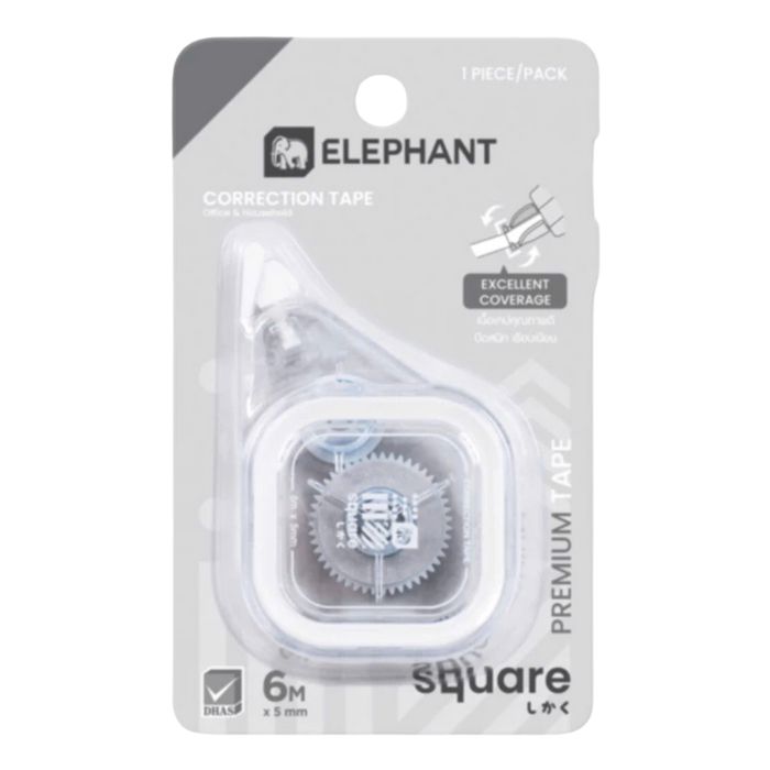 Băng Xóa Kéo Elephant Square -  Bút Xóa Kéo 6m x 5mm