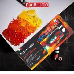 Bộ Màu Vẽ Sơn Dầu Chuyên Nghiệp Acrylic Oil Colour Tuýt 12 Màu x 12ml Cao Cấp
