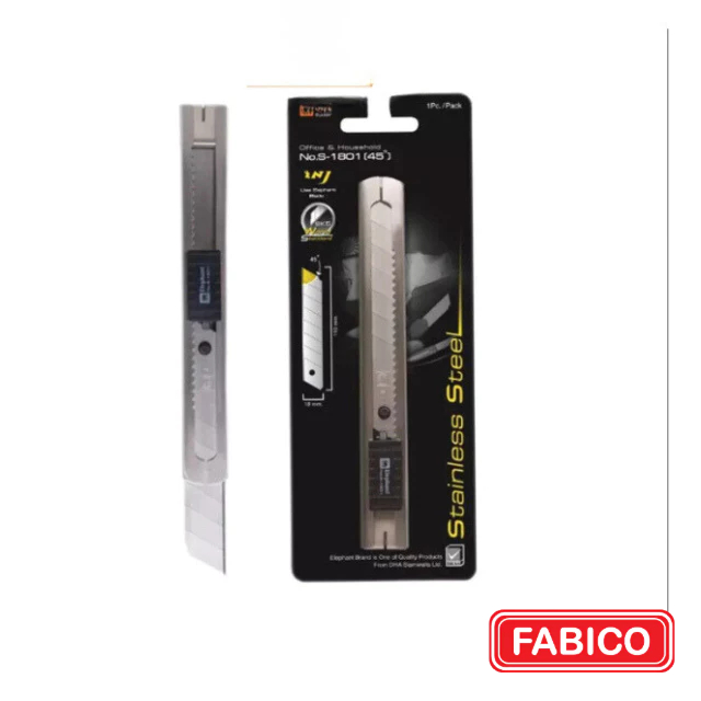 Dao Rọc Giấy Elephant NO. S-1801 Sử Dụng Lưỡi Dao 18mm