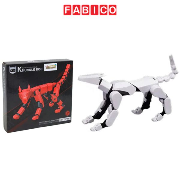 Đồ Chơi Lắp Ráp Mô Hình Knuckle Dog 3D Khớp Nối Linh Động Hang Wing 009