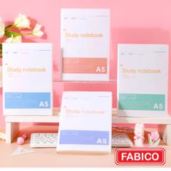 Sổ Dán Gáy - Sổ Văn Phòng A5 Study Notebook DEPAI 200 Trang Kẻ Ngang