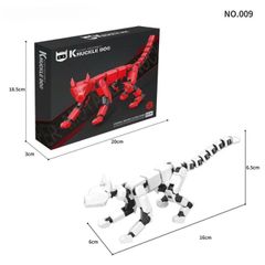 Đồ Chơi Lắp Ráp Mô Hình Knuckle Dog 3D Khớp Nối Linh Động Hang Wing 009