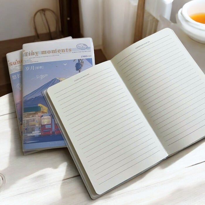 Sổ Tay Ghi Chú A5 Kẻ Ngang 240 Trang 80g Depai - Sổ Kế Hoạch Planner, Nhật Kí, Journal